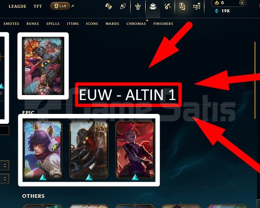 EUW / 66 LVL + 15 SKİN + ALTIN 1 + MAİL !!!