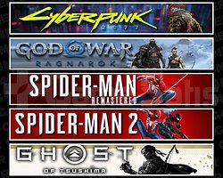 Cyberpunk + Ragnarök + Spider 1 + 2  + Tsushima