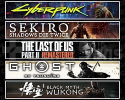 Cyberpunk + Sekiro + TLOU2 + Tsushima + Wukong