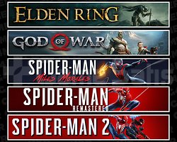 Elden + GOW + Miles + Spider 1 + Spider 2