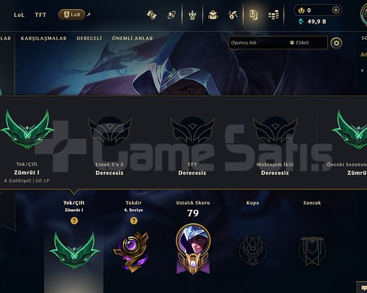 TR - ZÜMRÜT 1 - 50LP - 11 SKIN - MAIL DEVIRLI