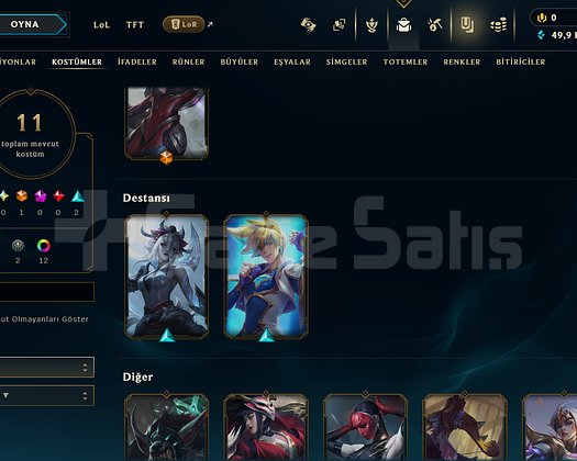 TR - ZÜMRÜT 1 - 50LP - 11 SKIN - MAIL DEVIRLI