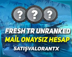 TR - FRESH UNRANKED - MAİL ONAYSIZ - +20 LEVEL!