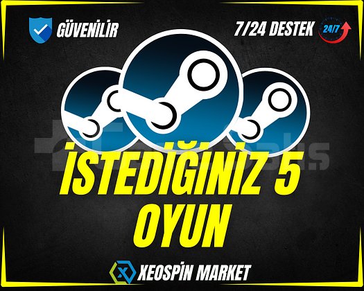 İstediğiniz 5 Oyun + OTO GUARD + Garanti