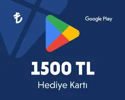 1500 TL Google Play Hediye Kartı
