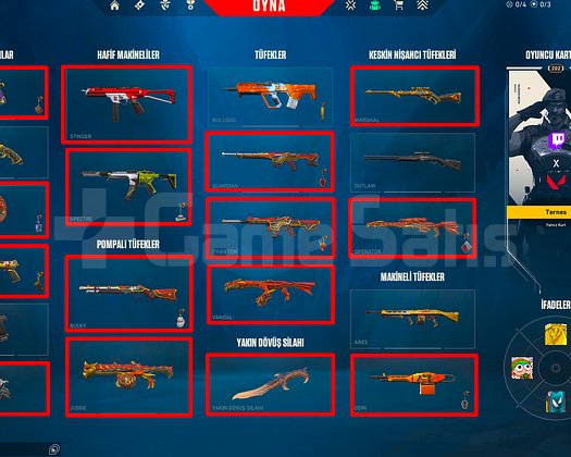 202 SEVİYE + 6 BIÇAK + 6 VANDAL + YAĞMACI / EJDER!