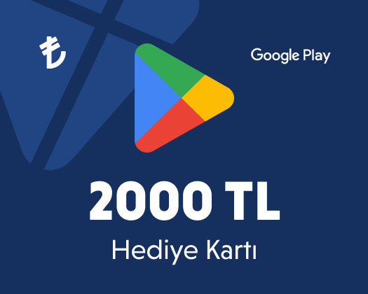 2000 TL Google Play Hediye Kartı