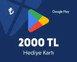 2000 TL Google Play Hediye Kartı