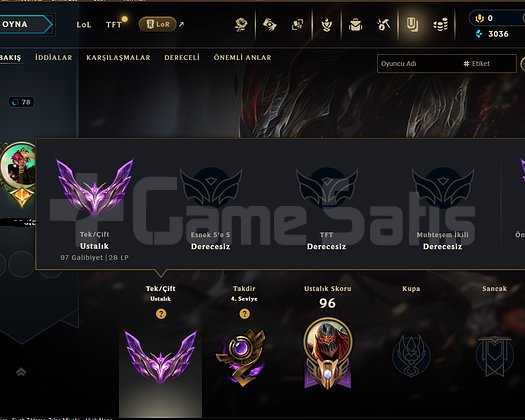 WEST MASTER MAİLLİ HESAP +28LP