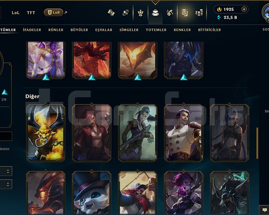 210 LEVEL + 60 KOSTÜM + 1.925 RP + 109 HERO+ MAİL!
