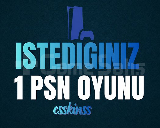 İstediğiniz 1 PSN Oyunu PS4/PS5/PS5 PRO
