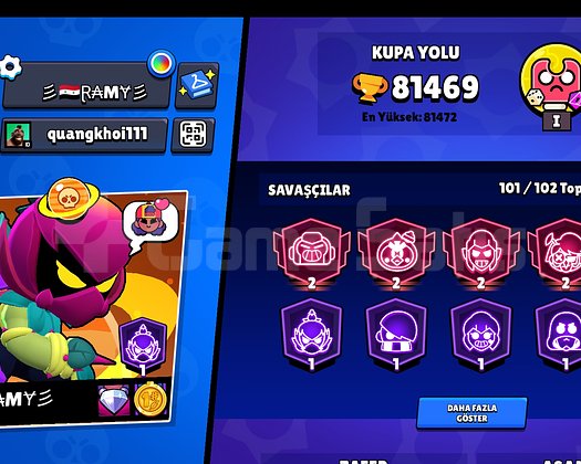 SATILIK EFSANE BRAWL STARS HESABI