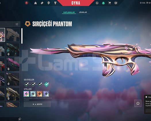 KAOS VANDAL SIR CİCEĞİ PHANTOM UNRANKED HESAP