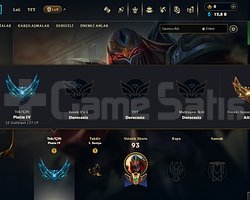 EUW PLAT 4 AZ OYUNLU +30 -10