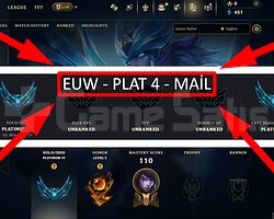 EUW / 52 LVL + 15 SKİN + PLAT 4 + FISTIK !!!!