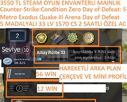5 MADALYALI 33 LV 1570 CS 2 SAATLİ ÖZEL ARKA PLAN