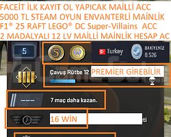 2 MADALYALI 12 LV FACEİT F1 25 RAFT LEGO DC Super
