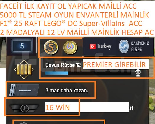 F1 25 RAFT LEGO DC Super-Villains 5000 TL STEAM O