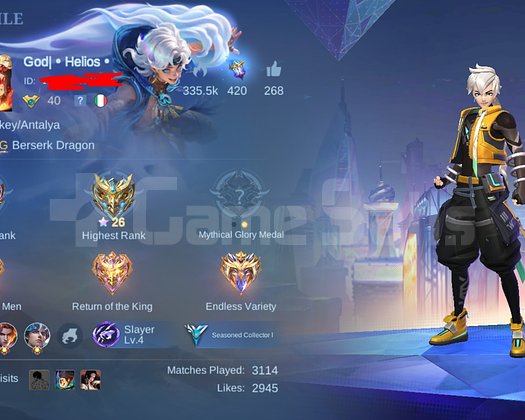 Mobile legends hesabi