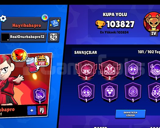 Brawl stars emek ve sağlam hesab