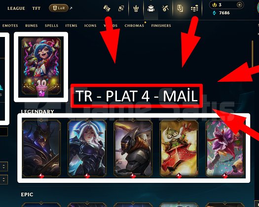 TR / 118 LVL + 54 SKİN + PLAT 4 + FISTIK !!!!