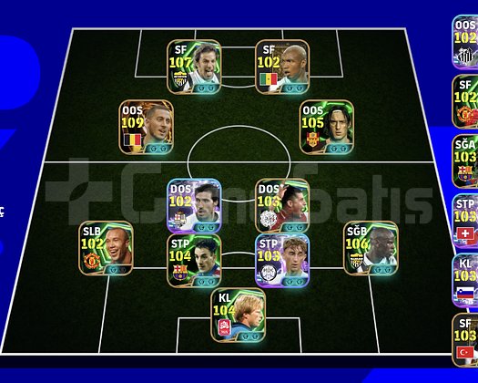 107 Del piero 109 Hazard 106 Thuram MÜKEMMEL HESAP