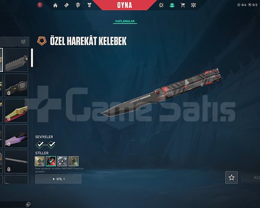 RANKED DAHA AÇILMAMIŞ ÖZEL HAREKAT KELEBEKLİ HESAP