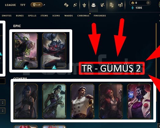 TR / 41 LVL + 9 SKİN + GÜMÜŞ 2 + EFSO !!