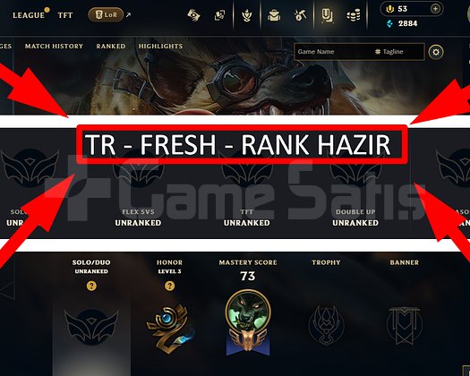 TR / 33 LVL + 7 SKİN + RANK HAZIR + FRESH !!!