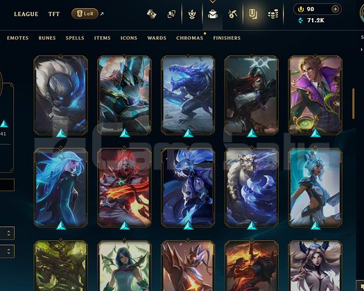 EUW / 335 LVL + 75 SKİN + PLAT 2 + EFSO+TEL !!