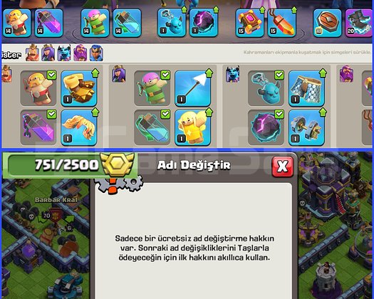 ÜCRETSİZ İSİM!! 751 MADALYA!! TH15 HESAP!!