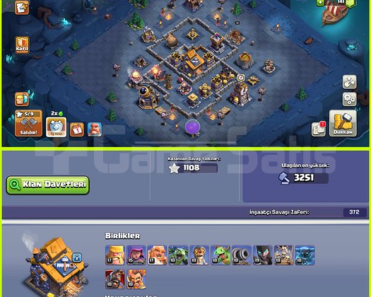 MAX EKİPMAN!! 2 ARKAPLAN!! TH18 HESAP