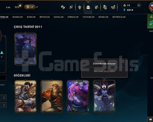 2011 AÇLIMLI - LVL 25 - 5 SKIN NADIR ALISTAR VAR
