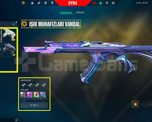 352 SEVİYE + BAYONET + 5 VANDAL / 4 BIÇAK + MAİL!