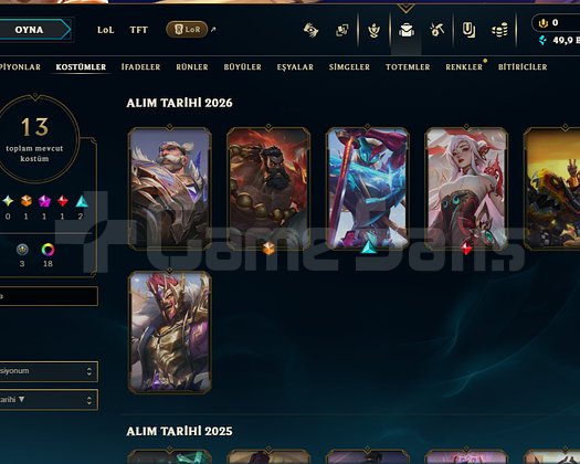 EUW MASTER 75 LP UDYR KOSTÜMLÜ