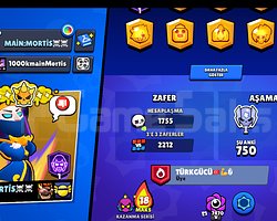 34 bin kupa Brawls stars hesap  emek hesabım