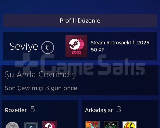 Steam hesabı 11 oyun