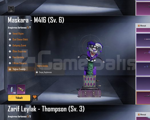 72. Seviye Hesap - M416 Maskara 6. Seviye
