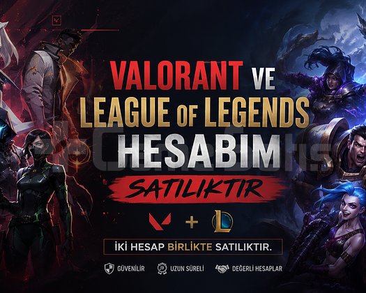 ACİL SATILIK TEK HESAP VALORANT + LOL