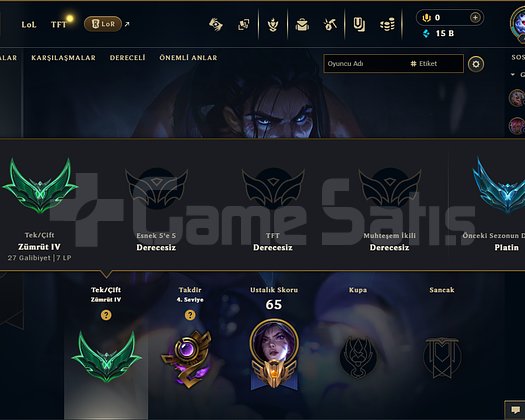 EUW / EMERALD 4 / UCUZA HESAP