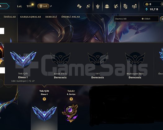 GEÇEN MEVSİM 1560LP CHALLENGER BİTİREN HESAP