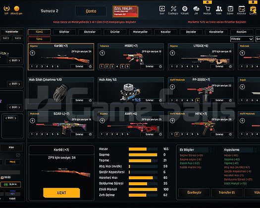 87 LEVEL ZULA SATILIK ELİT HESAP | +7 FULL BASILI