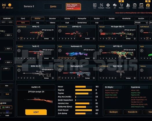 87 LEVEL ZULA SATILIK ELİT HESAP | +7 FULL BASILI