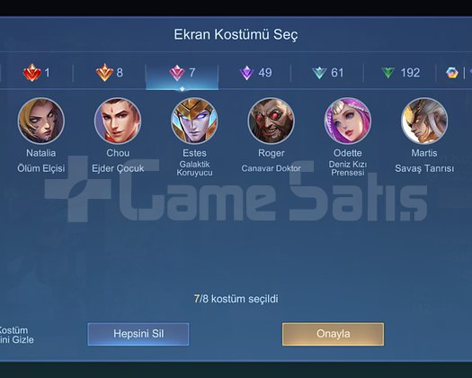 Acil Satılık Chou Gus Aurora KOFLU Hesap