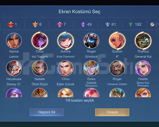 Acil Satılık Chou Gus Aurora KOFLU Hesap