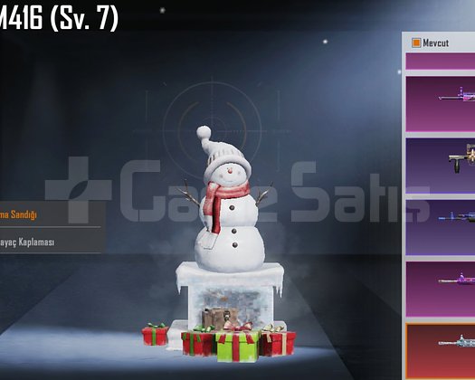 MAVİ MUMYA + M416 BUZ DİYARI  7 SEVİYE + AKM 5 SV
