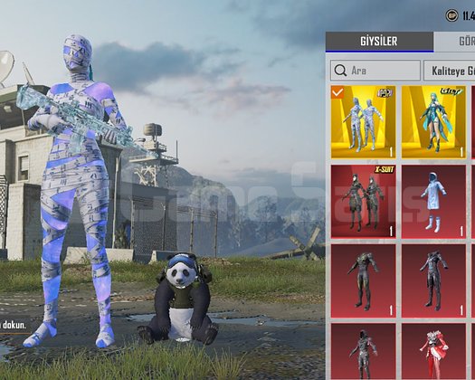MAVİ MUMYA + M416 BUZ DİYARI  7 SEVİYE + AKM 5 SV