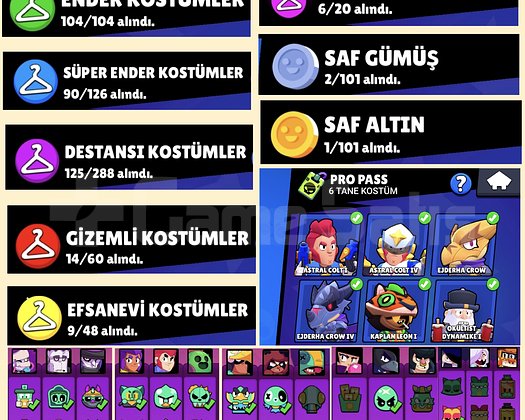 73K 356 KOSTÜM 102/102 KARAKTERLİ HESAP !!