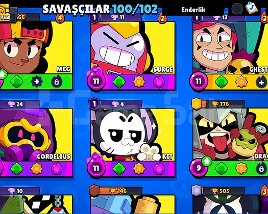 67k kupa  100 karakter  307 kostüm