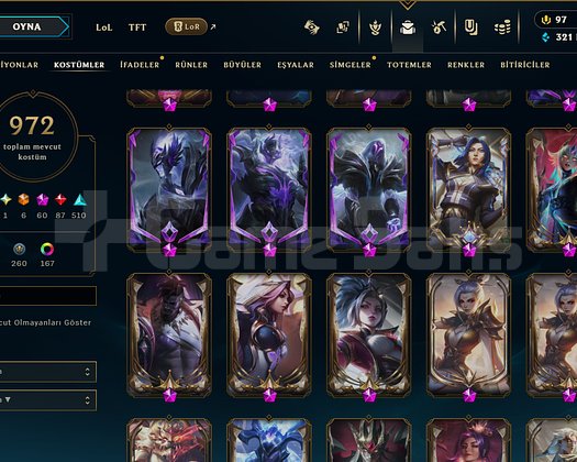 TR 972 KOSTUM ARCANE PARAMPARÇA JİNX 300 K MAVİ OZ